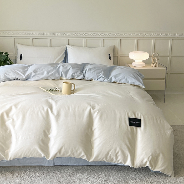 Polyester yatak sayfası seti minimalist yumuşak modern